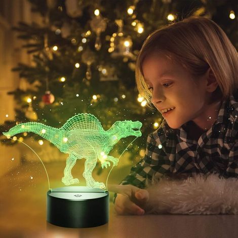 Veilleuse pour enfants, Veilleuse de Tyrannosauru 3D 16 Couleurs (1/5)