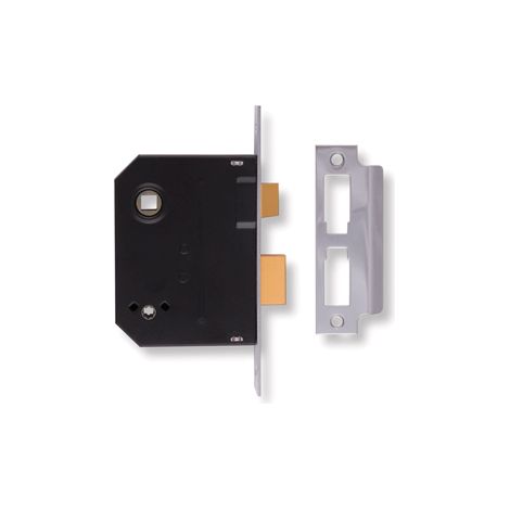 Union J2294-CH-2.50 Chrome Finish Mortice Bathroom Lock with 63mm (2.5-inch) Backset in a Box (1/5)
