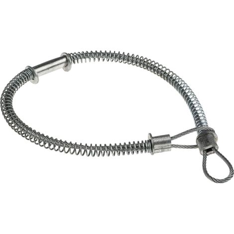 Rs Pro – Câble de protection pour tuyaux 1/2 à 1-1/4 pouce – Acier galvanisé – Force de rupture 580 kg – Accessoire pour compresseur - 4pouce (1/4)