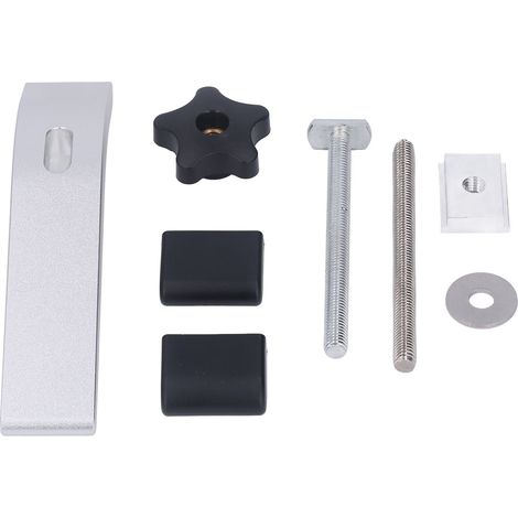 Set mit 2 T-Nut-Klemmen aus Aluminiumlegierung für CNC-Holzbearbeitung, Vorrichtungszubehör, 17 cm lang, 12,7 mm Nut (1/5)