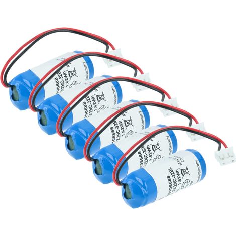 vhbw 5x Batterie kompatibel mit Steris Surgigraphic 6000 Steuereinheit (450 mAh, 3,6 V, Li-MnO2)