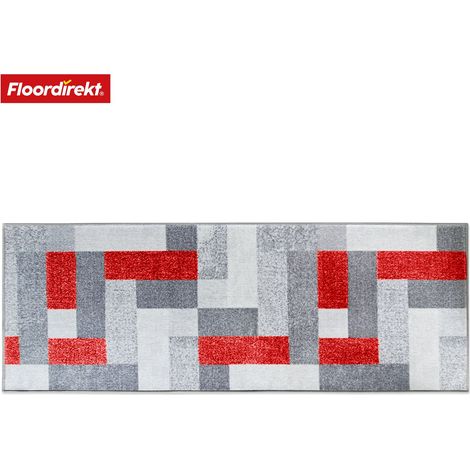 Teppich-Läufer nach Maß New York Rot 80 x 450 cm