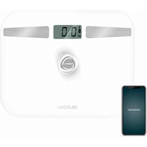 Báscula Digital de Baño Cecotec EcoPower 10200 Smart LCD Bluetooth 180 kg Blanco 180 kg (1/5)