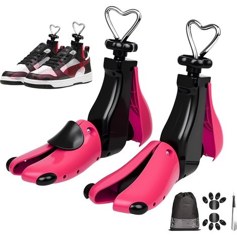 2 Pièces Embauchoir Chaussures Homme Femme - Élargisseur Chaussure 4 Directions Embauchoirs Largeur et Longueur Réglables pour Chaussures Trop Étroites Convient à Toutes les Pointures (1/5)