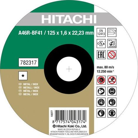 Disque à tronçonner Ø 230 x 1,9mm inox /métal HSP HIKOKI 782319