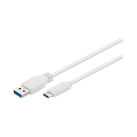 Cavo da USB-C™ a USB 3.0 tipo A, bianco, spina USB 3.0 (tipo A)  Spina USB-C™. Lunghezza del Cavo 1 m (1/4)