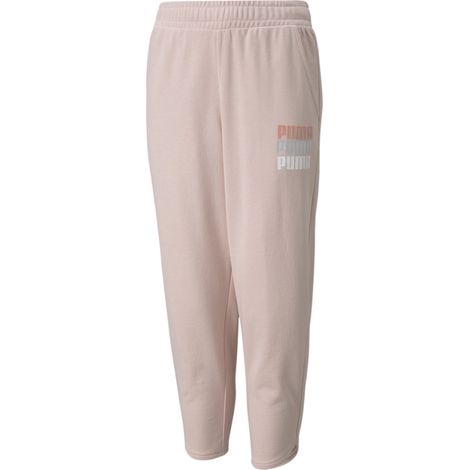 Pantaloni della tuta Puma ALPHA 7/8 da ragazza, rosa, codice 58923736, taglia 152