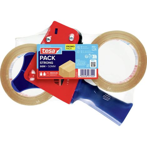 tesa 57195-00000-01 Dérouleur de ruban adhésif tesapack® transparent (L x l) 66 m x 50 mm 1 pc(s) (1/4)