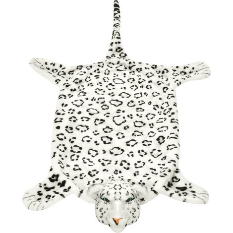 Maison Exclusive - Plüsch Leopardenfell Teppich 139 cm Weiß