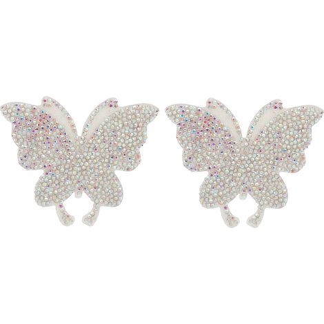 Autocollant Papillon Cristal Brillant avec Strass pour Décoration Vêtements Voiture Ordinateur (1/5)