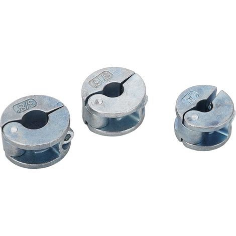 Lot de 3 bagues d'arrêt de profondeur de perçage en alliage de zinc avec clé hexagonale (type ouvert) (1/5)