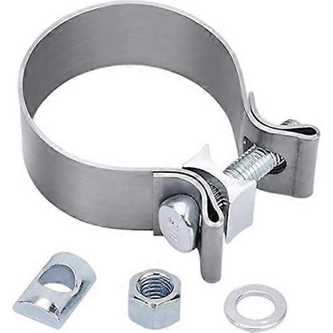 Colliers de serrage de type O pour pot d'échappement de voiture, colliers puissants pour silencieux/tuyau d'échappement (2,36 pouces - 60 mm) (1/4)