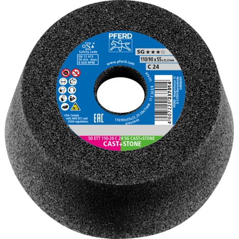 PFERD Schleiftopf ETT 110x20x22,23 mm C24 Leistungslinie SG CAST+STONE für Guss/Stein
