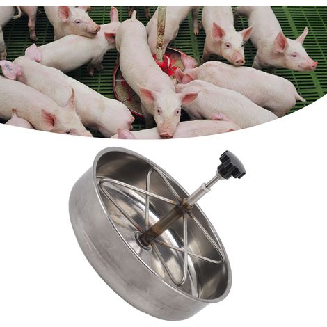 Futterplatte aus Edelstahl für Ferkel, Futterautomat für Nutztiere, Geflügel und Vieh, Fütterungswerkzeug S (1/5)
