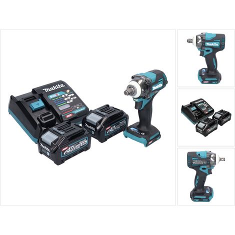 Makita TW 004 GM2 Clé à choc sans fil 40 V max. 1/2" 350 Nm XGT Brushless + 2x batterie 4,0 Ah + chargeur (1/5)