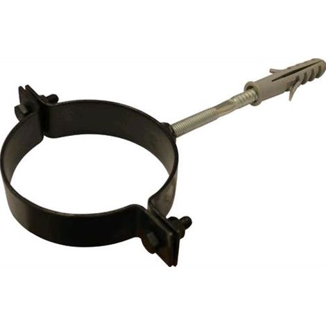 COLLARE PER TUBO STUFA PELLET da 8 cm in acciaio verniciato colore nero