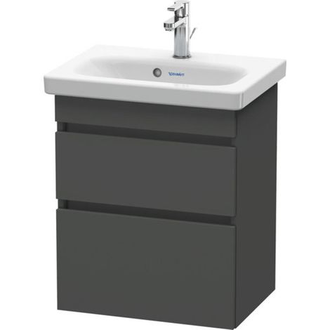 Mueble bajo lavabo Duravit DURASTYLE COMPACT 610x500x368mm grafito mate (1/3)