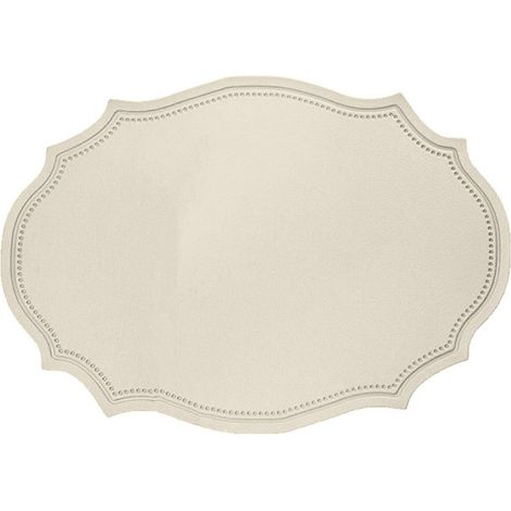 Sets de table Jikaixiang en PVC résistant à la chaleur, réutilisables, antidérapants et imperméables, de forme elliptique, pour table basse et cuisine. (1/5)