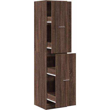 Maison Exclusive - Armadietto da Farmacia Rovere Marrone 40x41x174,5 cm Truciolato