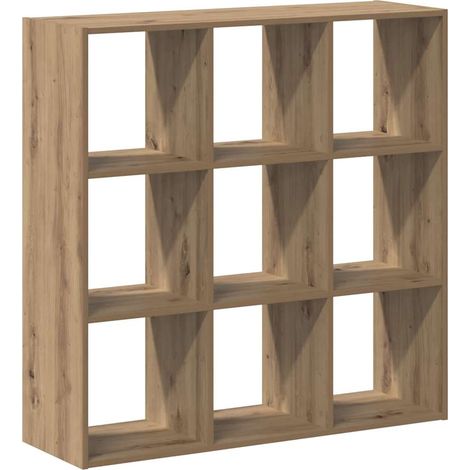 Bibliothèque，Armoire de livres，Meuble de Rangement chêne artisanal 102x32x102 cm bois d'ingénierie CFW13698 (1/5)