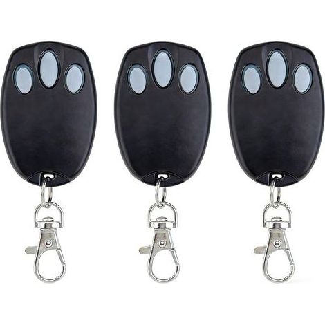 Chamberlain Lot de 3 télécommandes de rechange pour porte de garage Chamberlain 94335E, 84335E, ML500, ML700, ML850, Merlin+ C945, C840 Security, 433,92 MHz (1/5)