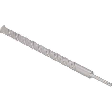 KOTARBAU® Kotarbau® Foret Beton Sds Plus 28x450mm - Meche Beton avec Pointe en Carbure Foret Béton - Foret Perforateur - Foret Hélicoïdal Pour Pierre Kvs - en Acier 40Cr - Argent (1/5)