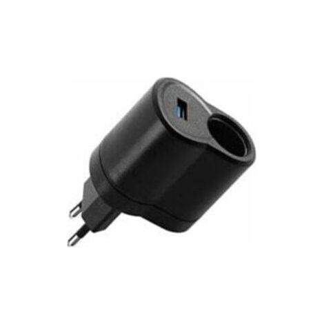Adaptateur de Voiture USB/Allume-Cigare, Convertisseur 220V AC à 12V DC, Chargeur Secteur Multifonction avec Protections Sûreté (1/4)