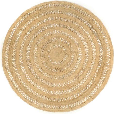 Teppich Handgefertigt Geflochten Jute 210 cm (1/5)