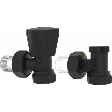 Arco Ensemble de vannes noires 1/2 pouce design minimaliste