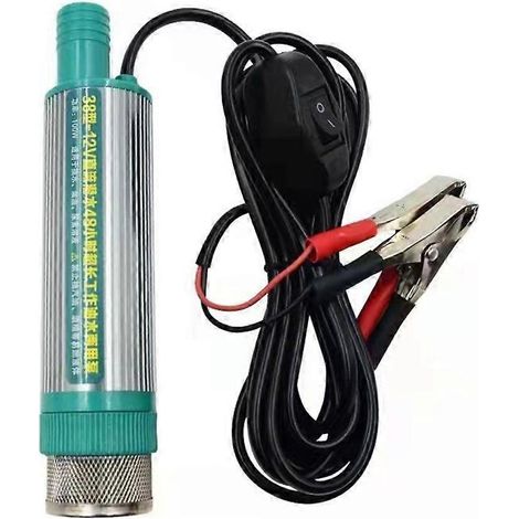 Pompe de transfert de carburant submersible haute performance 12 V, 30 L/min, extracteur d'eau/diesel, en alliage d'aluminium, pour le ravitaillement de véhicules. (1/5)