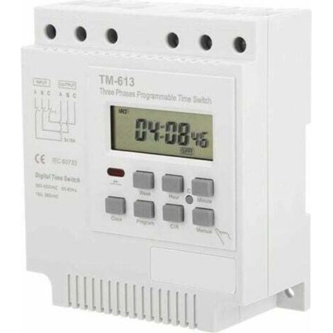 Minuterie Programable - Minuteur 380V TM-613 Commutateur de minuterie pour moteur triphasé (1/4)