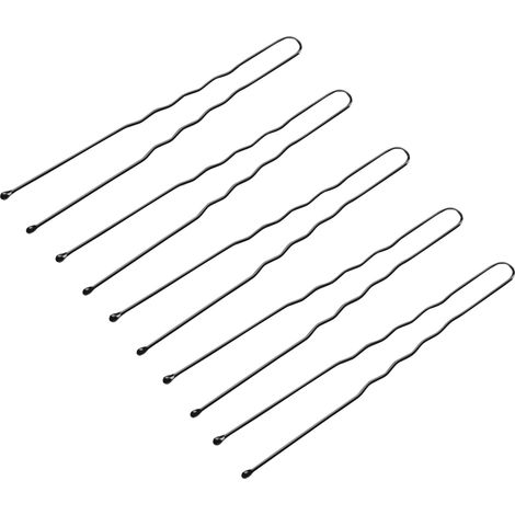 Chignon per parrucchieri E-65 300 pezzi. 7 cm neri (1/5)