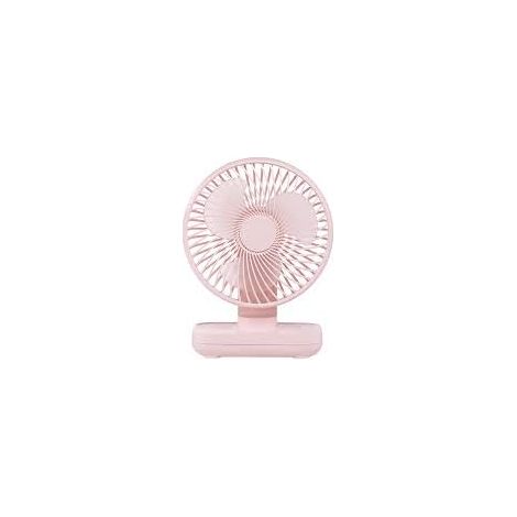 MINKUROW Ventilatore da Scrivania USB, Ventilatore di Circolazione dell'Aria Ricaricabile a 3 Velocità, Dimensioni Compatte, Molto Silenzioso, Regolazione Sinistra e Destra di 180°/Regolazione Su e Gi (1/4)