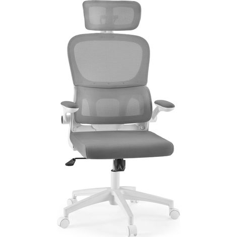 Bürostuhl / Drehstuhl ERGOMY FLEX Sitz Stoff / Rücken Netzstoff grau mybuero