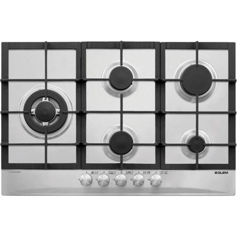 Kochfeld Glem Gas GT85THIX Edelstahl 740 mm breit