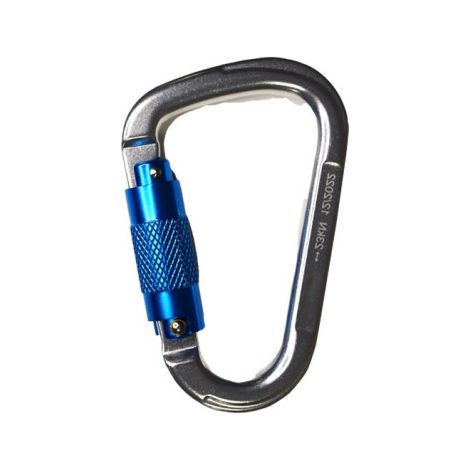 Mosquetón de aluminio con mecanismo Twist Lock de 22 mm