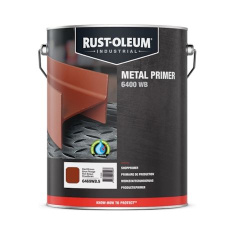 Primaire de production 6400WB - 5 L - rouge brun - RUST-OLEUM
