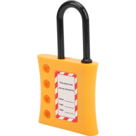 Verrou de sécurité isolé à 4 trous, diamètre de poutre 6 mm, pour isolation électrique et zones antidéflagrantes. (1/5)
