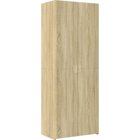 Aparador aparador cómoda armario mueble organizador cocina salón salón alto Sonoma 70 x 42,5 x 185 cm madera contrachapada marrón 020034204