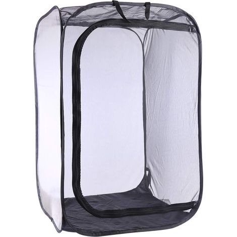 Cage d'élevage pop-up pour insectes et papillons 60x90cm, tente de reproduction en maille respirante pour élever des chenilles et protéger les plantes (1/5)