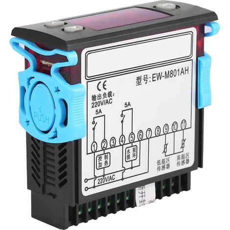Controleur Temperature Chauffe Eau Contrôleur de Température Numérique Chauffe-eau Solaire Contrôleur de Température Thermostat avec Capteur (1/5)