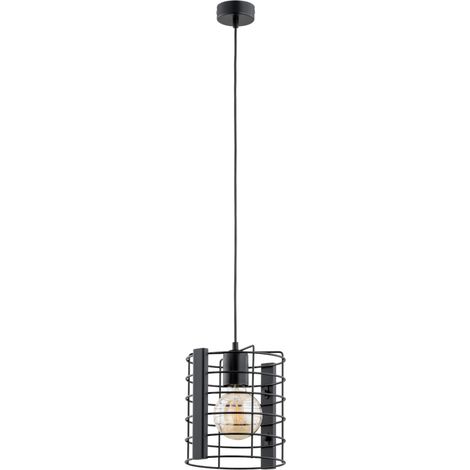 Suspension loft noire cage métal E27 15W Lantan Alfa (1/3)