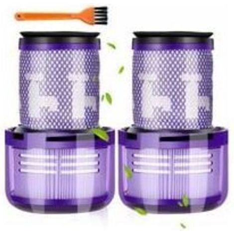 Lot de 2 Filtre Dyson v12, pour Aspirateur Filtre Dyson v12 Slim Absolute, pour Filtre Dyson v12 Accessoires HEPA lavable, filtre arrière Dyson v12 Slim pièce de rechange 971517-01
