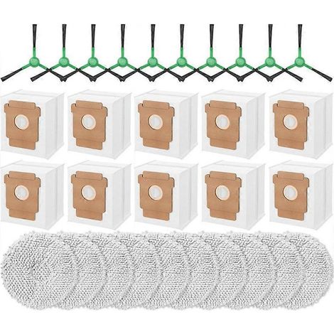 Kit di ricambi per aspirapolvere iRobot Roomba Plus 405 Combo / 505 Combo: spazzola laterale, panno per la pulizia, sacchetto raccoglipolvere e accessori. (1/5)