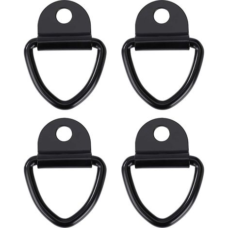 Crochets d'arrimage Anneau Robustes V-Ring en Acier Inoxydable Bague d'ancre pour Remorques Camions et Entrepôts 4pcs