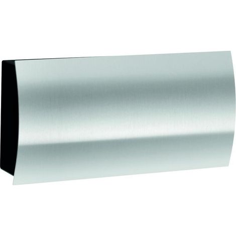 Zeitungsfach, Aufputz, Edelstahl, schwarz, 310x160x80mm (1/5)