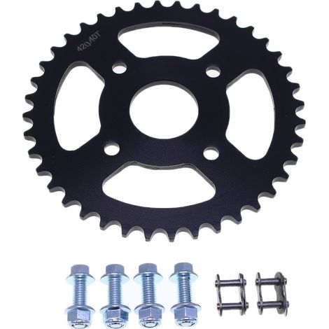 Offroad-Motorrad-Ersatzteil: Kettenrad 420-40T, 40 mm Innendurchmesser der Kette, 80 mm Mittenabstand. (1/4)