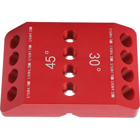 Perceuse Guide Gabarit 30 45 90 Degrés 4 Tailles Menuisier Localisateur Quincaillerie (1/5)