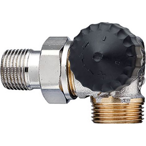 HEIMEIER Thermostat-Ventilunterteil ger.Widerst.,Winkeleck/re.,Außengew.G3/4, 2342-02.000