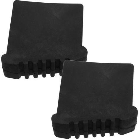 Lot de 2 Embouts de Pieds D'échelle en Caoutchouc Noir 30x70 Mm, Patins Antidérapants et Résistants à L'usure, Protection de Sol pour Échelle Sécurisée et Usage Domestique (1/5)